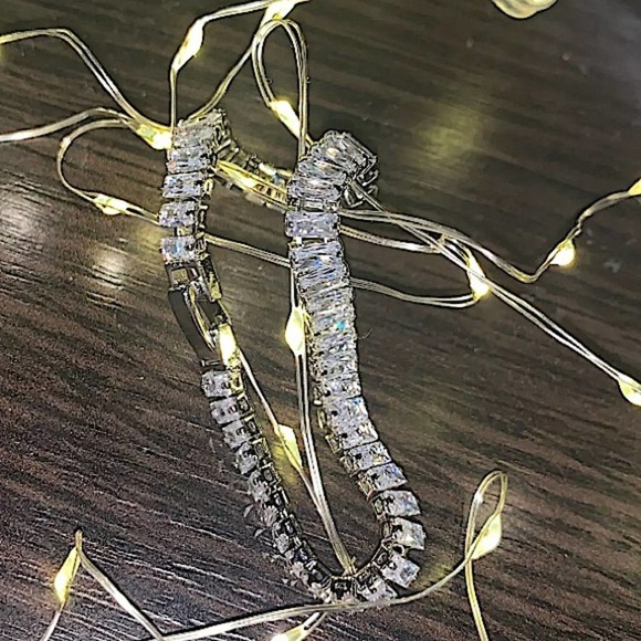 SILVER RHINESTONE ZIRCON BRACELET - Picture 12 of 13